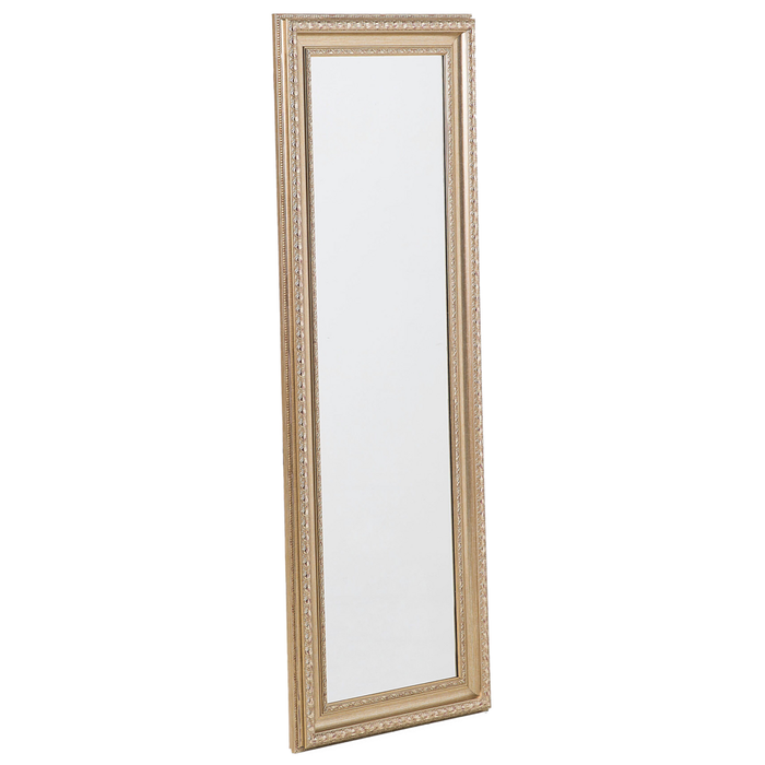 Specchio da terra dorato Argento 51 x 141 cm Cornice rettangolare Decorazione del pavimento Soggiorno Camera da letto Comò