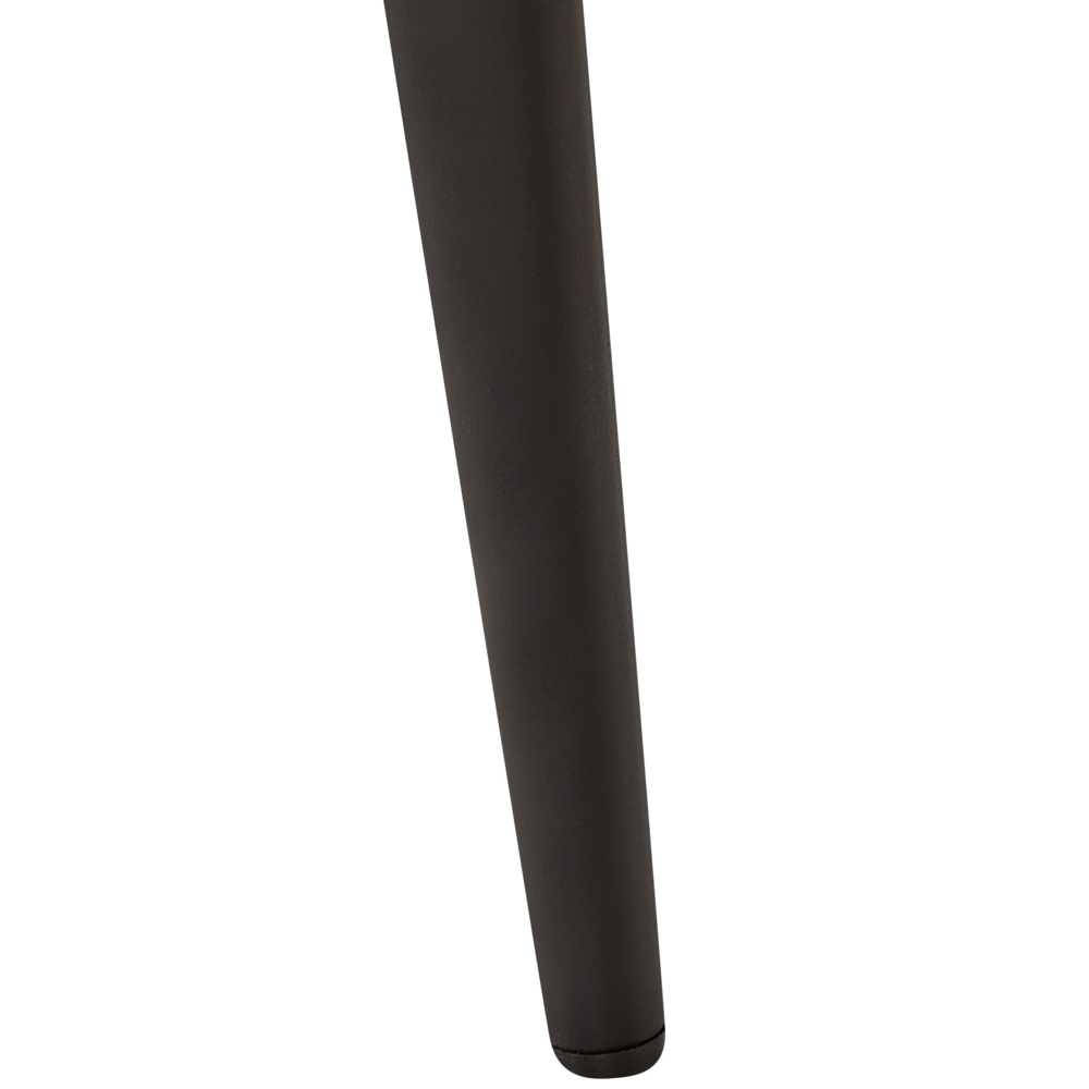 Set di 2 sedie da pranzo Braccioli in velluto blu Gambe in metallo Nero Retro Glam