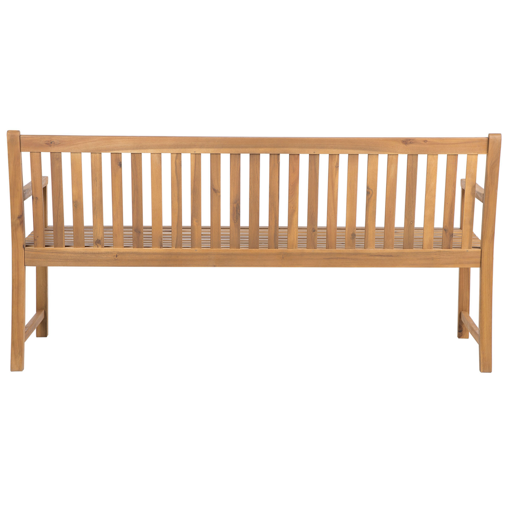 Panca da giardino leggera in legno di acacia 180 cm a doghe design esterno patio in stile rustico