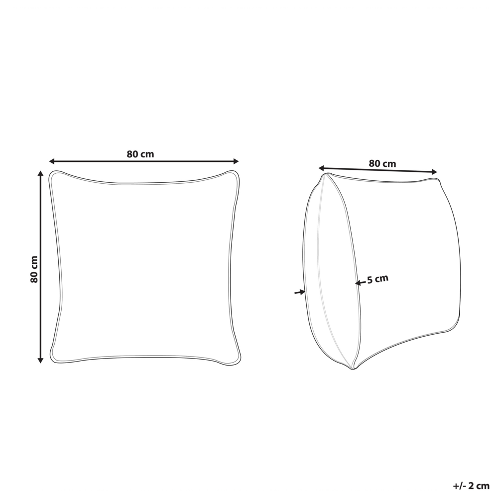 Cuscino da letto guanciale Bianco Microfibra 80 x 80 cm Morbido guanciale