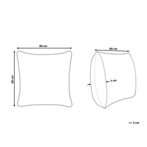 Cuscino da letto guanciale Cotone Bianco 80 x 80 cm Morbido guanciale per dormire