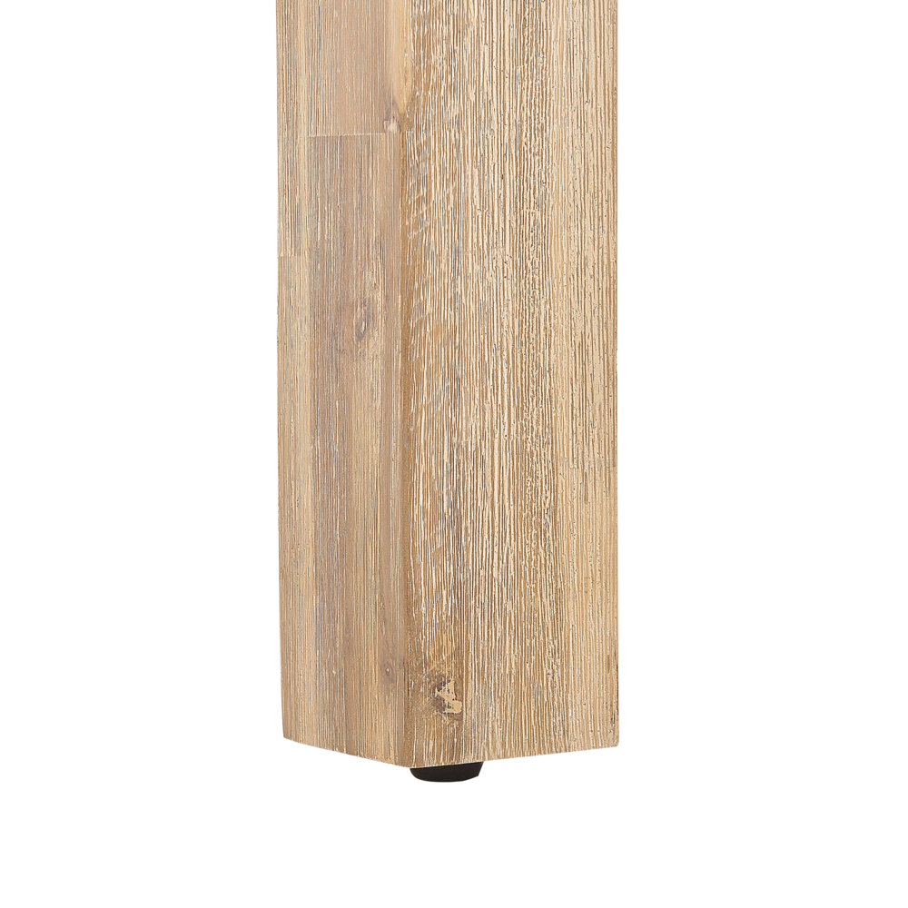 Panca da giardino per esterni in fibra di cemento con base in legno grigio a 3 posti 180 x 90 cm Mobili da giardino industriali moderni