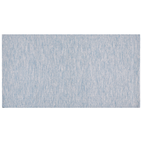 Tappeto Blu Cotone 80 x 150 cm Rettangolare Intrecciato a Mano Moderno Minimalista