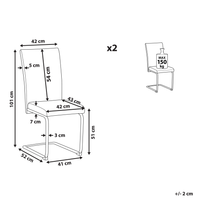Set di sedie imbottite in ecopelle nera a sbalzo retrò sala da pranzo sala conferenze