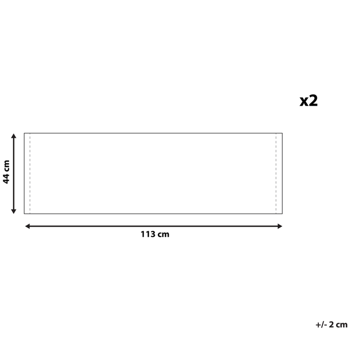 Set di 2 tessuti di ricambio per lettini prendisole amaca con imbracatura in poliestere giallo e grigio