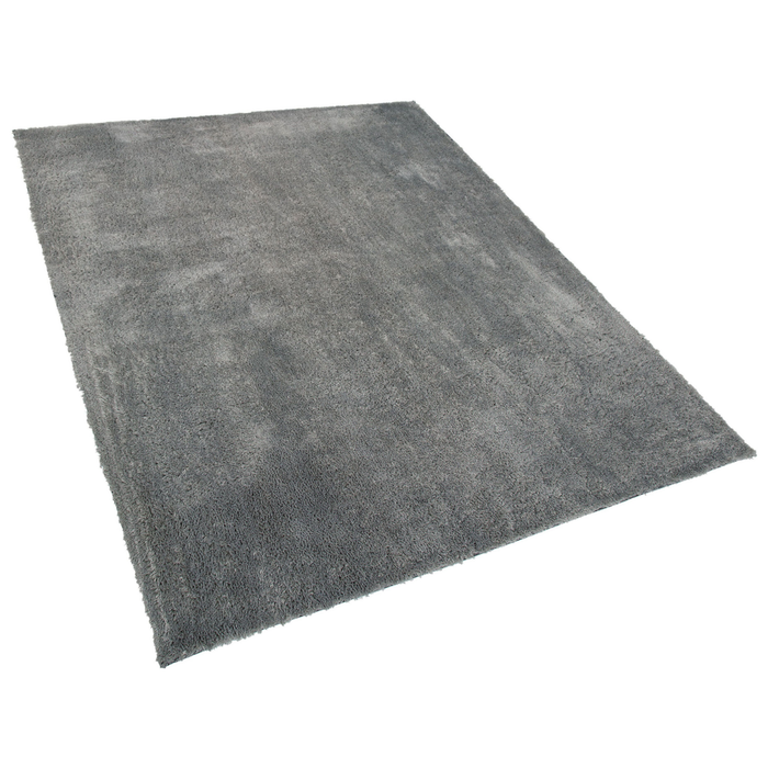 Tappeto Shaggy in misto cotone e poliestere grigio 200 x 300 cm soffice pelo denso
