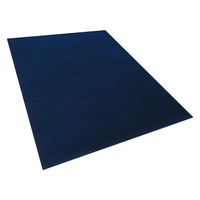 Tappeto Blu Navy Viscosa 140 x 200 cm Trapuntato a Mano pelo corto Moderno