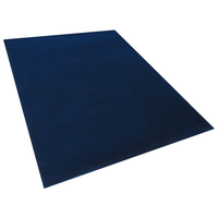 Tappeto Blu Navy Viscosa 160 x 230 cm Trapuntato a Mano pelo corto Moderno