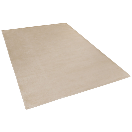Tappeto Beige Viscosa 230 x 160 cm Trapuntato a Mano pelo corto Moderno