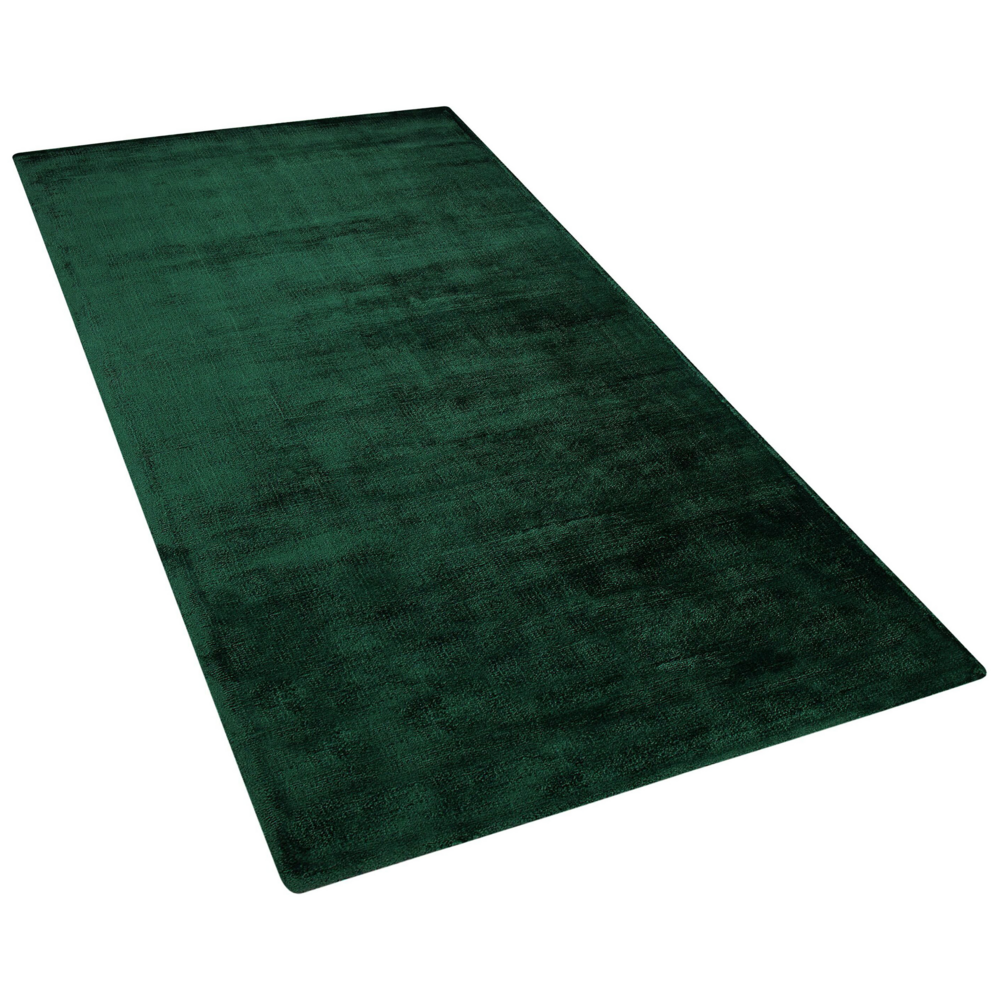 Tappeto tappetino Verde Viscosa 80 x 150 cm trapuntato pelo corto Moderno