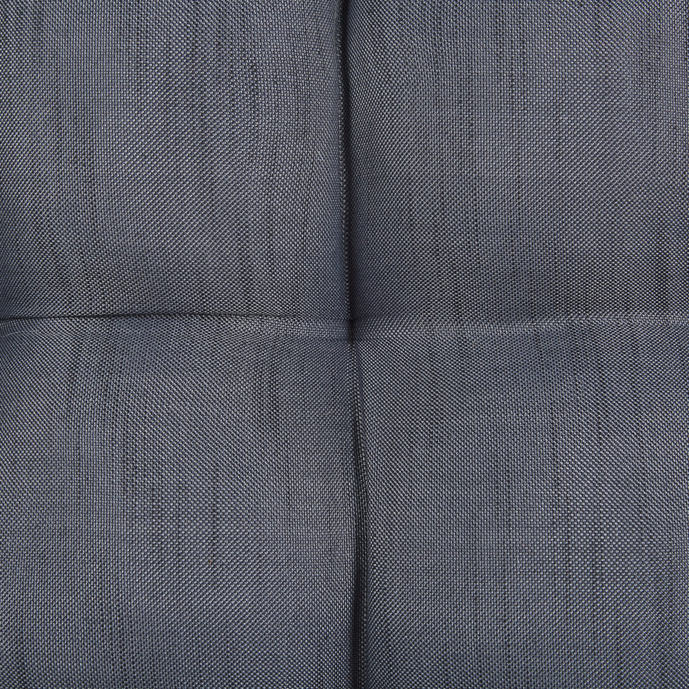 Poltrona Sospesa con Piedistallo in Rattan Grigio Scuro Stile Boho Moderno