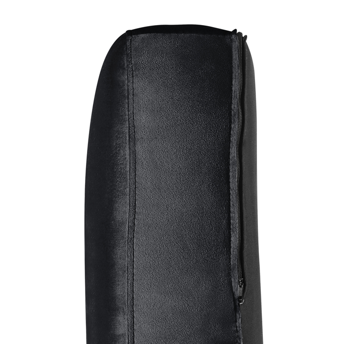 Divano Nero a 3 posti in velluto trapuntato stile smoking moderno