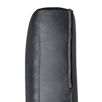 Divano grigio a 3 posti in velluto trapuntato stile smoking soggiorno moderno