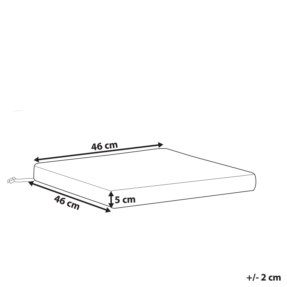 Cuscino di seduta per sedia da giardino Tessuto resistente all'acqua a righe bianche e blu navy