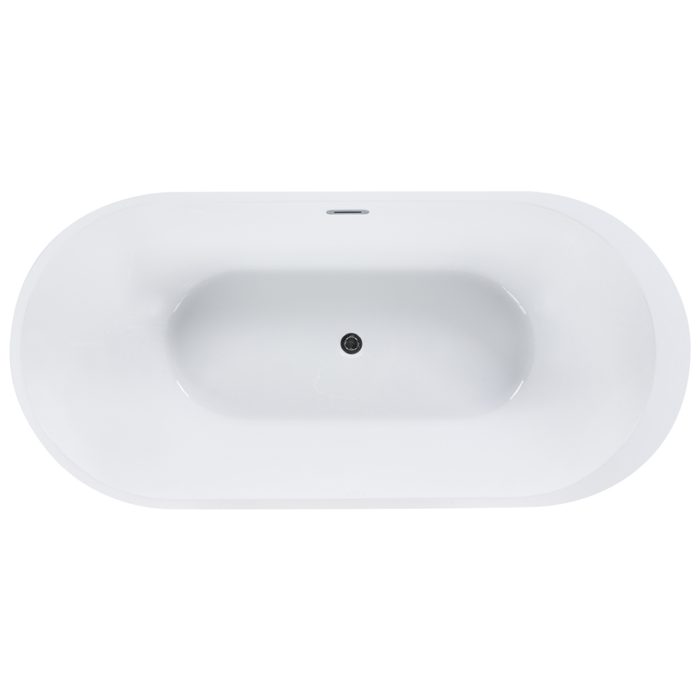 Moderna Vasca da Bagno Freestanding in Acrilico Sanitario 170 cm