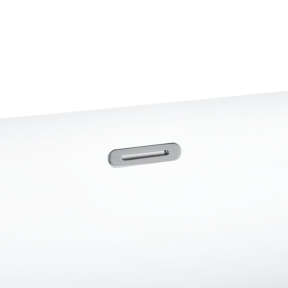 Vasca da Bagno Freestanding Acrilico Sanitario Rosso Bordeaux 170 x 79 cm