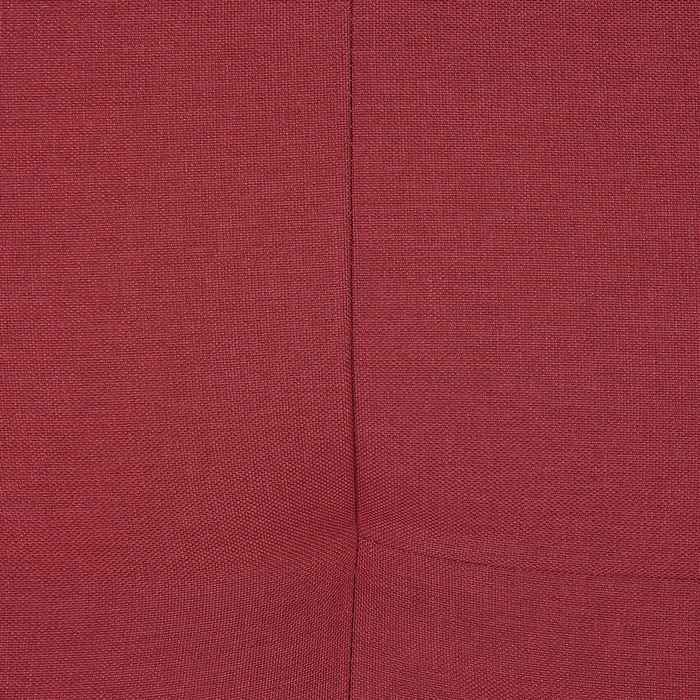 Chaise longue Rosso Tessuto Tappezzeria Gambe Legno Chiaro Stile Scandinavo