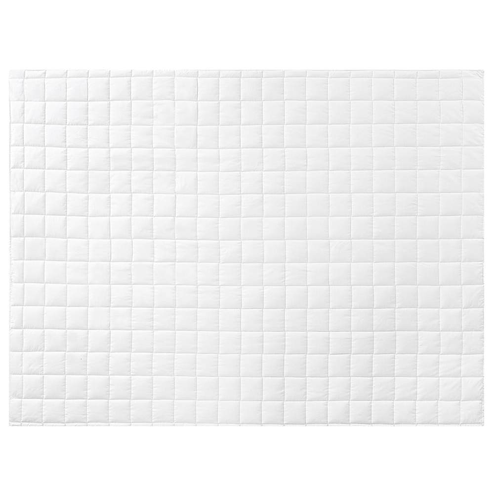 Piumino in misto poliestere bianco misura unica 135 x 200 cm imbottitura leggera trapuntata