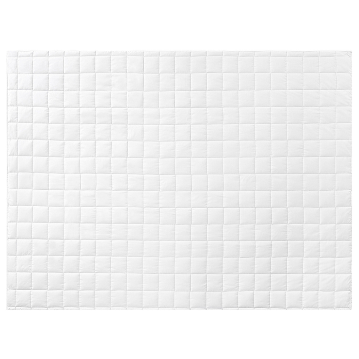 Piumino in misto poliestere bianco misura unica 135 x 200 cm imbottitura leggera trapuntata