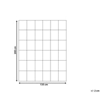Piumino in misto poliestere bianco misura unica 135 x 200 cm imbottitura leggera trapuntata