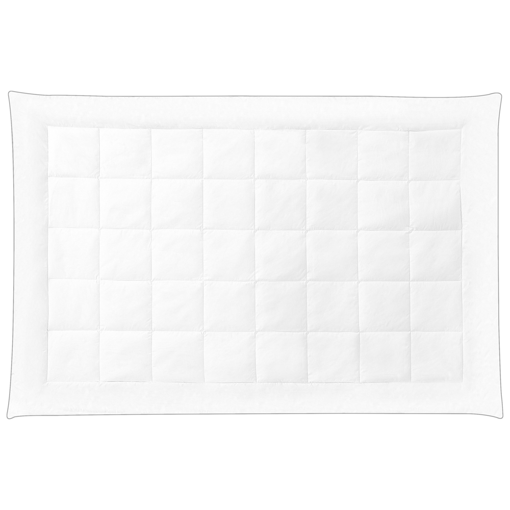 Piumino in cotone Japara bianco misura singola 135 x 200 cm trapuntato biancheria da letto camera da letto