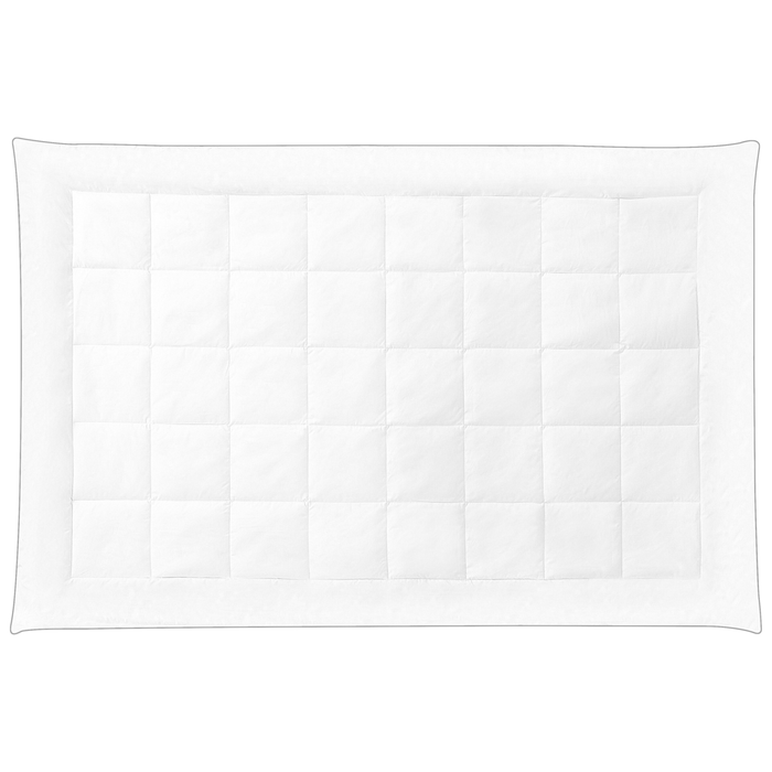 Piumino in cotone Japara bianco misura singola 135 x 200 cm trapuntato biancheria da letto camera da letto