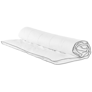 Piumino in cotone Japara bianco misura singola 135 x 200 cm trapuntato biancheria da letto camera da letto