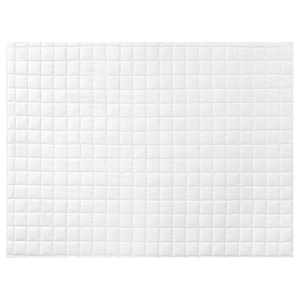 Piumino in misto poliestere bianco taglia unica 155 x 220 cm trapuntato con bottoni per tutte le stagioni