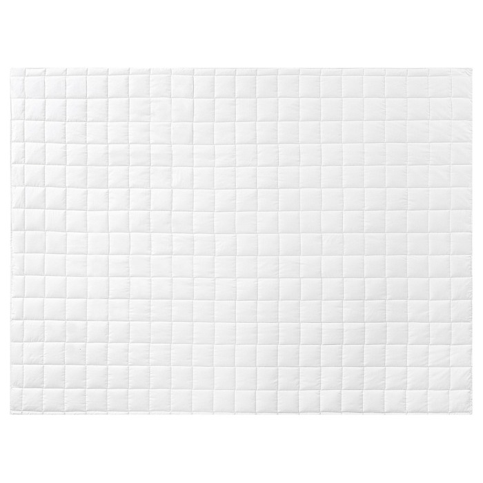 Piumino in misto poliestere bianco taglia unica 155 x 220 cm trapuntato con bottoni per tutte le stagioni