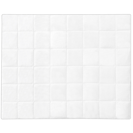 Copripiumino in cotone Japara bianco Imbottitura microfibra Taglia unica 155 x 220 cm Trapuntato per tutte le stagioni Lavabile in lavatrice