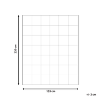 Copripiumino in cotone Japara bianco Imbottitura microfibra Taglia unica 155 x 220 cm Trapuntato per tutte le stagioni Lavabile in lavatrice
