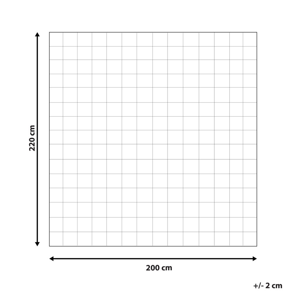 Piumino in misto poliestere bianco matrimoniale 200 x 220 cm imbottitura leggera trapuntata