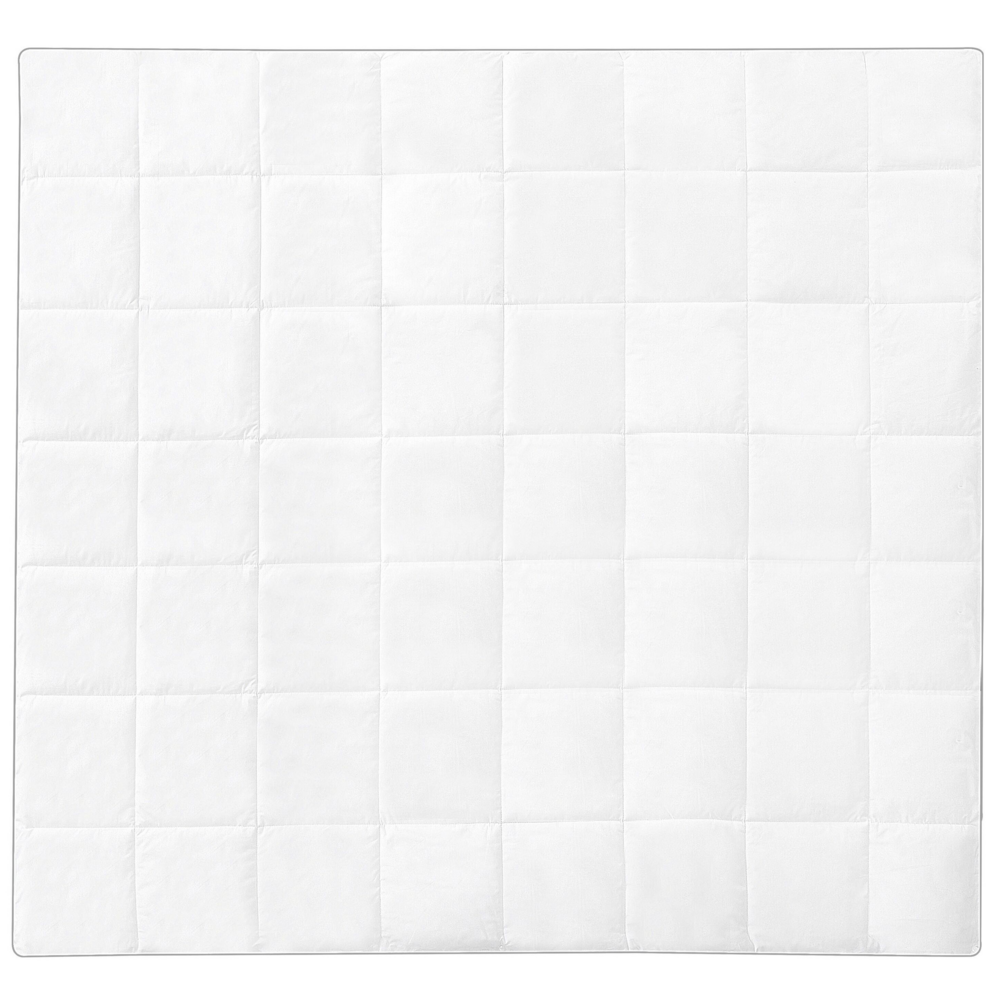 Copripiumino Bianco Japara Cotone Fodera Microfibra Imbottitura Doppia Dimensioni 200 x 220 cm Tutte Le Stagioni Trapuntato Lavabile Lavatrice