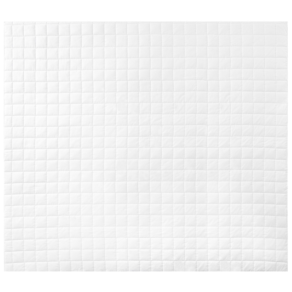 Piumino in misto poliestere bianco misura unica 220 x 240 cm imbottitura leggera trapuntata