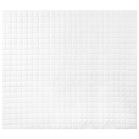 Piumino in misto poliestere bianco misura unica 220 x 240 cm imbottitura leggera trapuntata