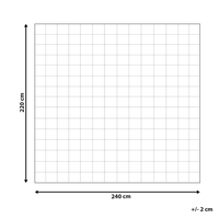 Piumino in misto poliestere bianco misura unica 220 x 240 cm imbottitura leggera trapuntata