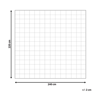 Piumino in misto poliestere bianco misura unica 220 x 240 cm imbottitura leggera trapuntata