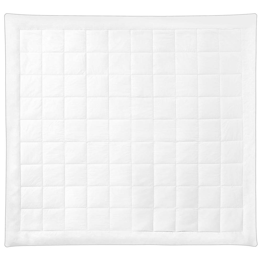 Piumino in cotone Japara bianco King Size 220 x 240 cm Biancheria da letto trapuntata per camera da letto