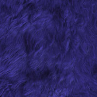 Morbido Tappeto in Vera Pelle di Pecora Blu Navy 65 x 110 cm stile moderno