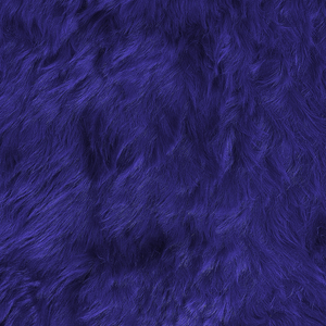 Morbido Tappeto in Vera Pelle di Pecora Blu Navy 65 x 110 cm stile moderno