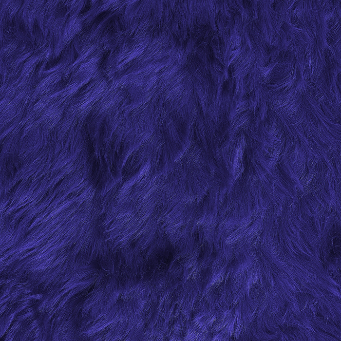 Morbido Tappeto in Vera Pelle di Pecora Blu Navy 65 x 110 cm stile moderno