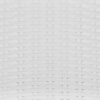 Set di 4 sedie da pranzo da giardino bianche in materiale sintetico impilabili per esterno minimalista