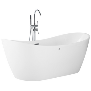 Vasca da bagno freestanding con idromassaggio e con luci LED stile moderno colore bianco