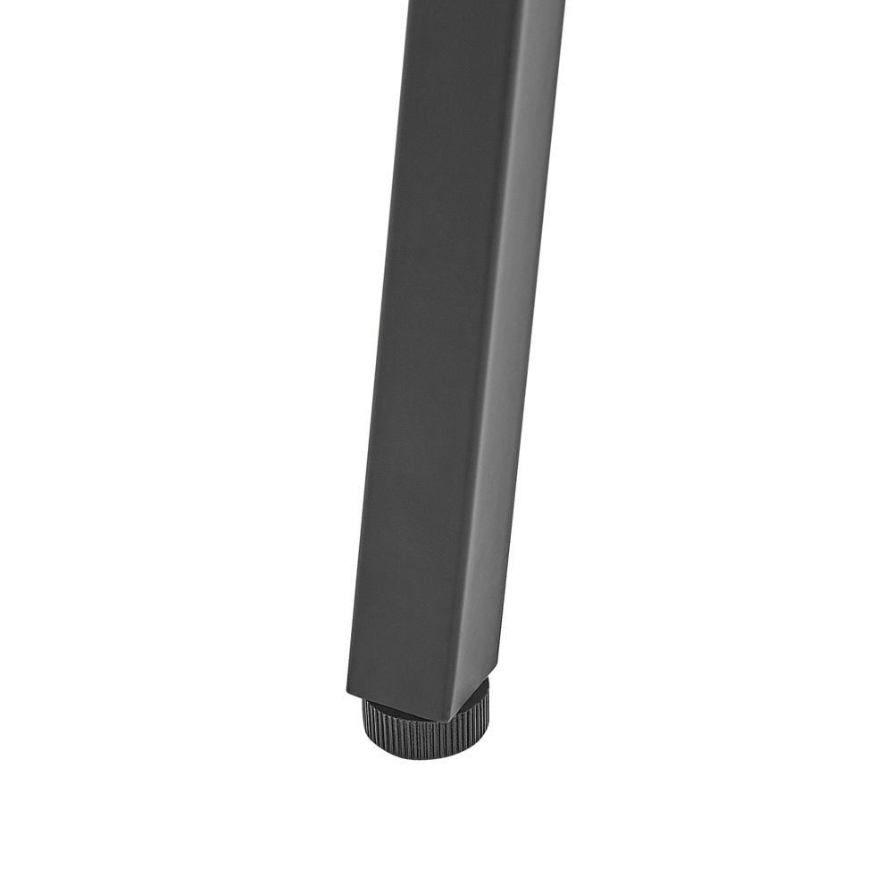 Scrivania Home Office Top in legno scuro 100 x 50 cm Struttura in metallo Nero con ripiani