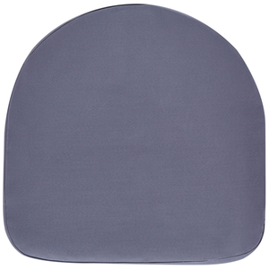 Set di 2 sedie da giardino cuscini grigi struttura in metallo Nero bistrot da esterno