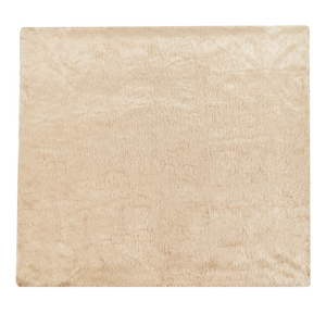 Copriletto Morbido in Pelliccia Sintetica 200 x 220 cm Marrone Chiaro