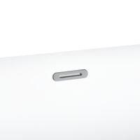 Vasca da Bagno Nero Freestanding 150 cm in Acrilico Sanitario Moderna