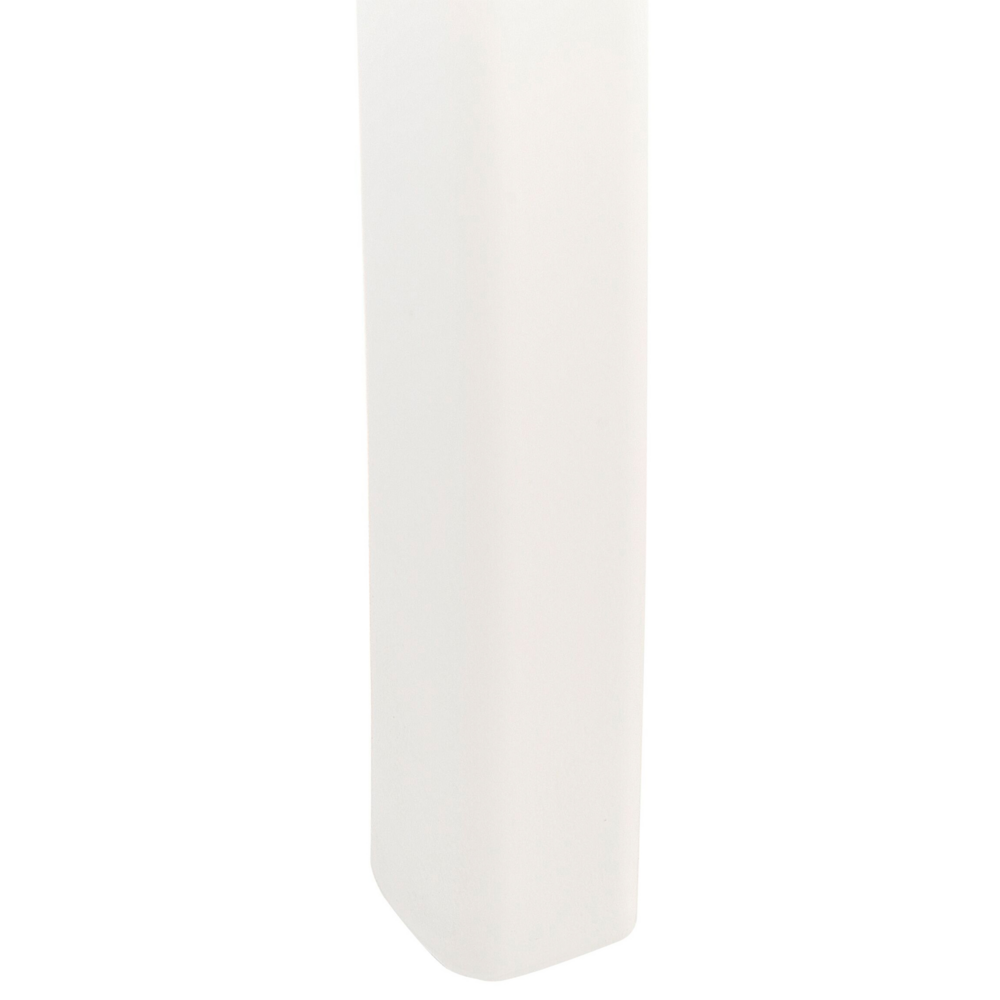 Set di 4 Sedie Moderne da Esterno e Interno in Plastica Bianco