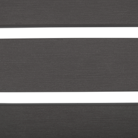 Poggiapiedi da giardino in plastica grigio scuro in legno resistente agli agenti atmosferici a doghe in stile moderno