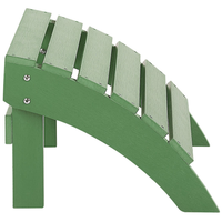 Poggiapiedi da giardino in plastica verde legno resistente agli agenti atmosferici a doghe in stile moderno